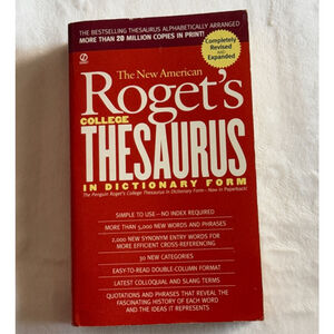 Unisex Signet College Thesaurus One Size Red Yellow